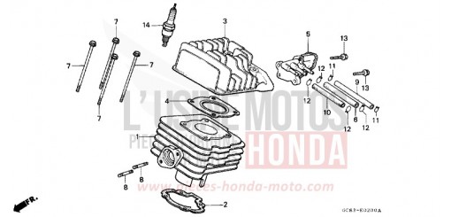 CYLINDER/CYLINDER HEAD NH50MSL de 1990